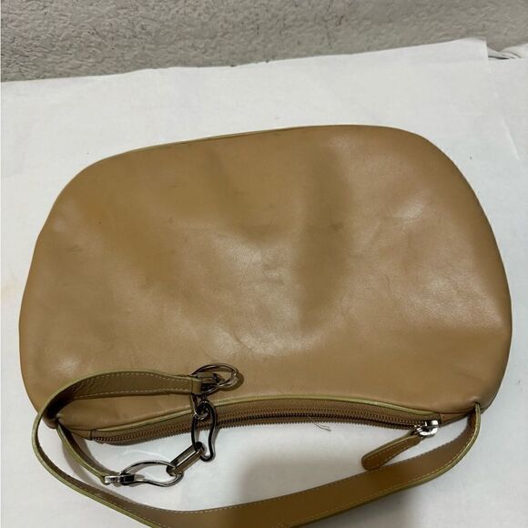 La Marthe nude color Leather Shoulder Bag - Picture 7 of 14